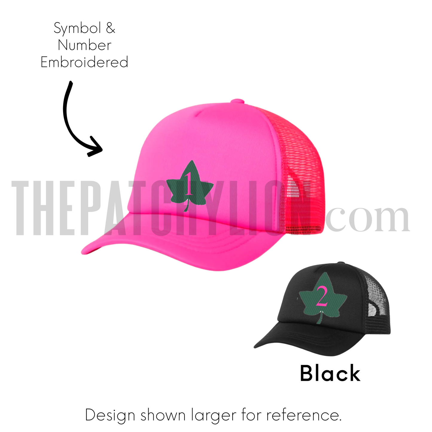 Embroidered Number and Ivy Hat | Free Shipping