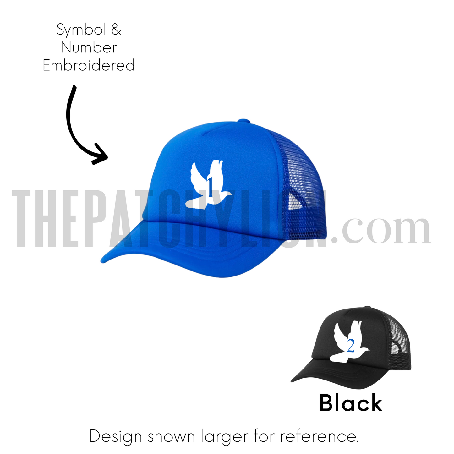 Embroidered Number and Dove Hat | Free Shipping