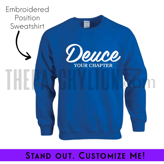 Embroidered Position Crewneck Zeta | Free Shipping