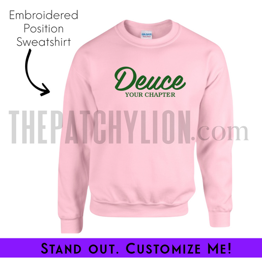 Embroidered Position AKA Crewneck | Free Shipping