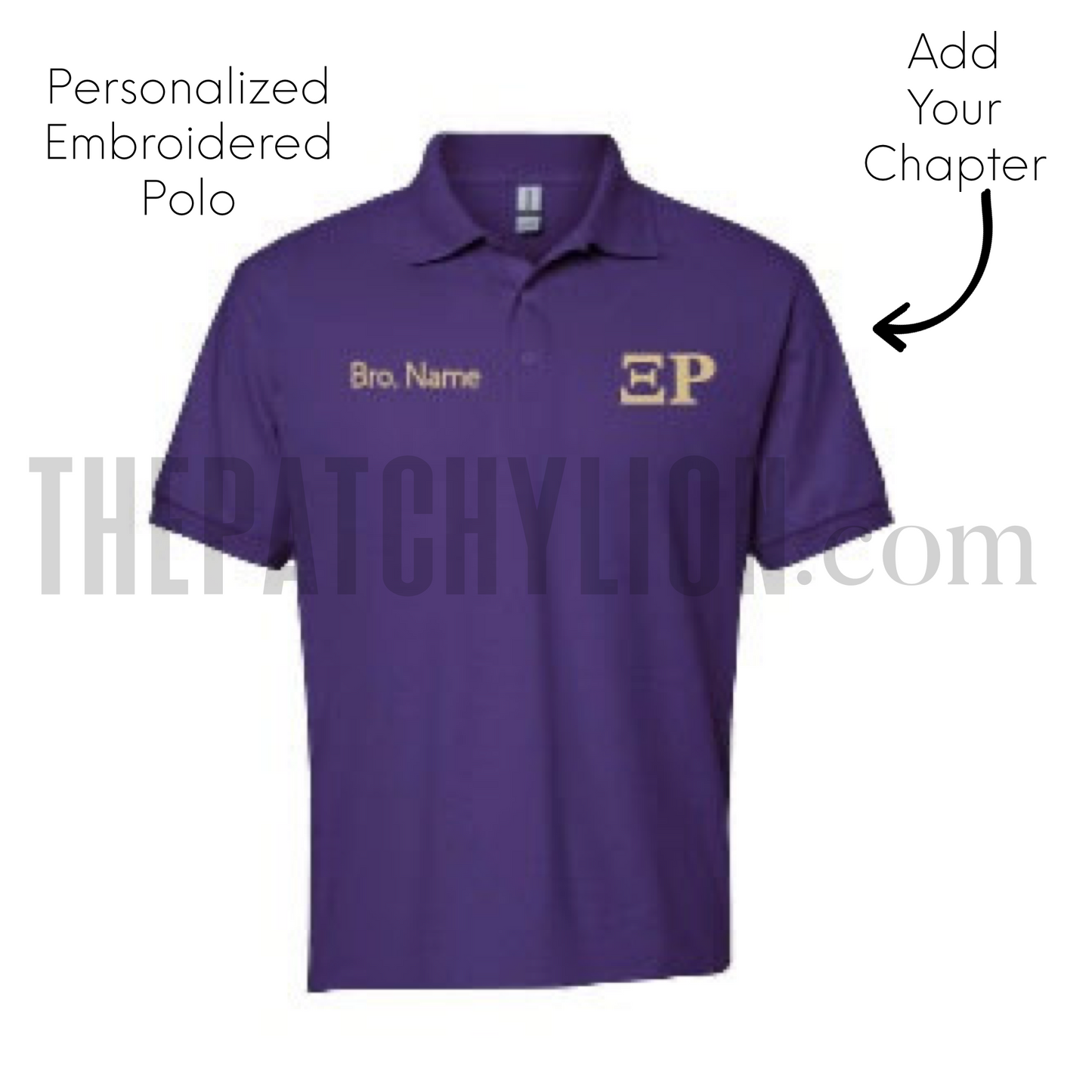 Custom Chapter Embroidered Polo | Free Shipping