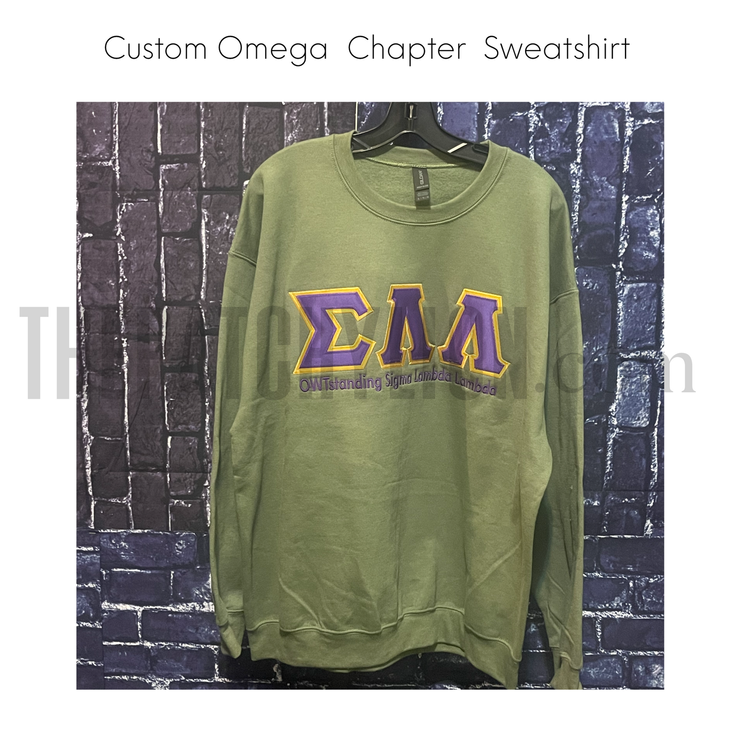 Custom Chapter Embroidered Sweatshirt with Slogan | Free Shipping