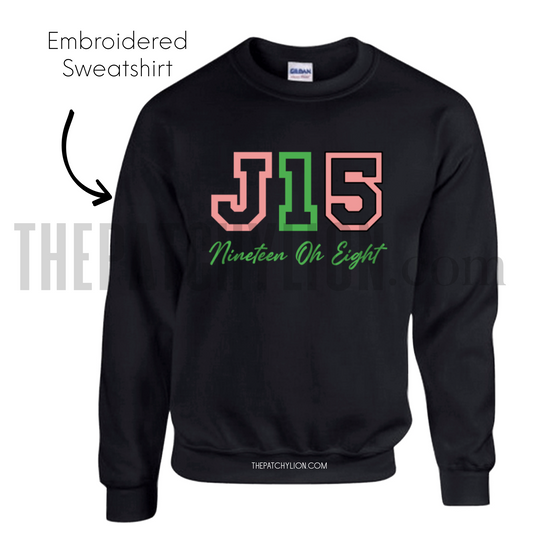 J15 Embroidered Sweatshirt | Free Shipping