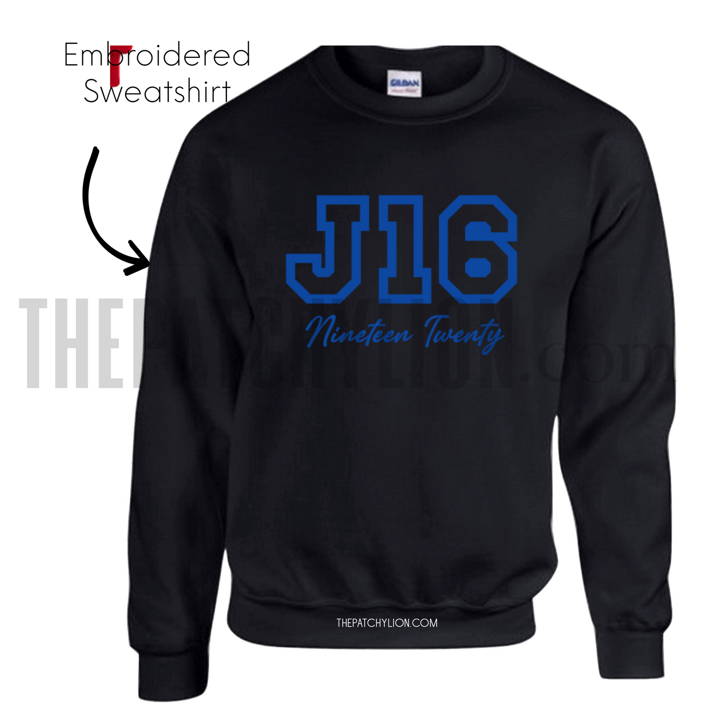 J16 Embroidered Sweatshirt | Free Shipping