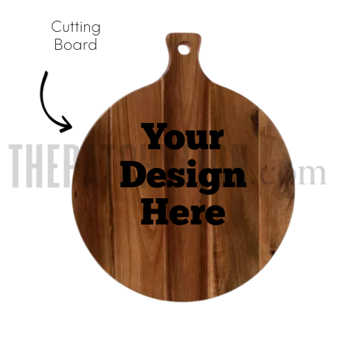 Create Our Own Engraved Circular Cutting Board with Name | Free Shipping